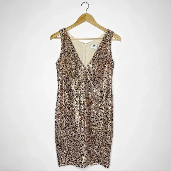 Mark & James Badgley Mischka Sequined Sleeveless Formal Party Dress Size Small - Picture 1 of 7